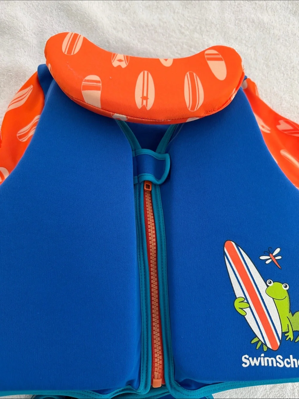Swim School Deluxe Child’s Swim Vest with Neck Support.